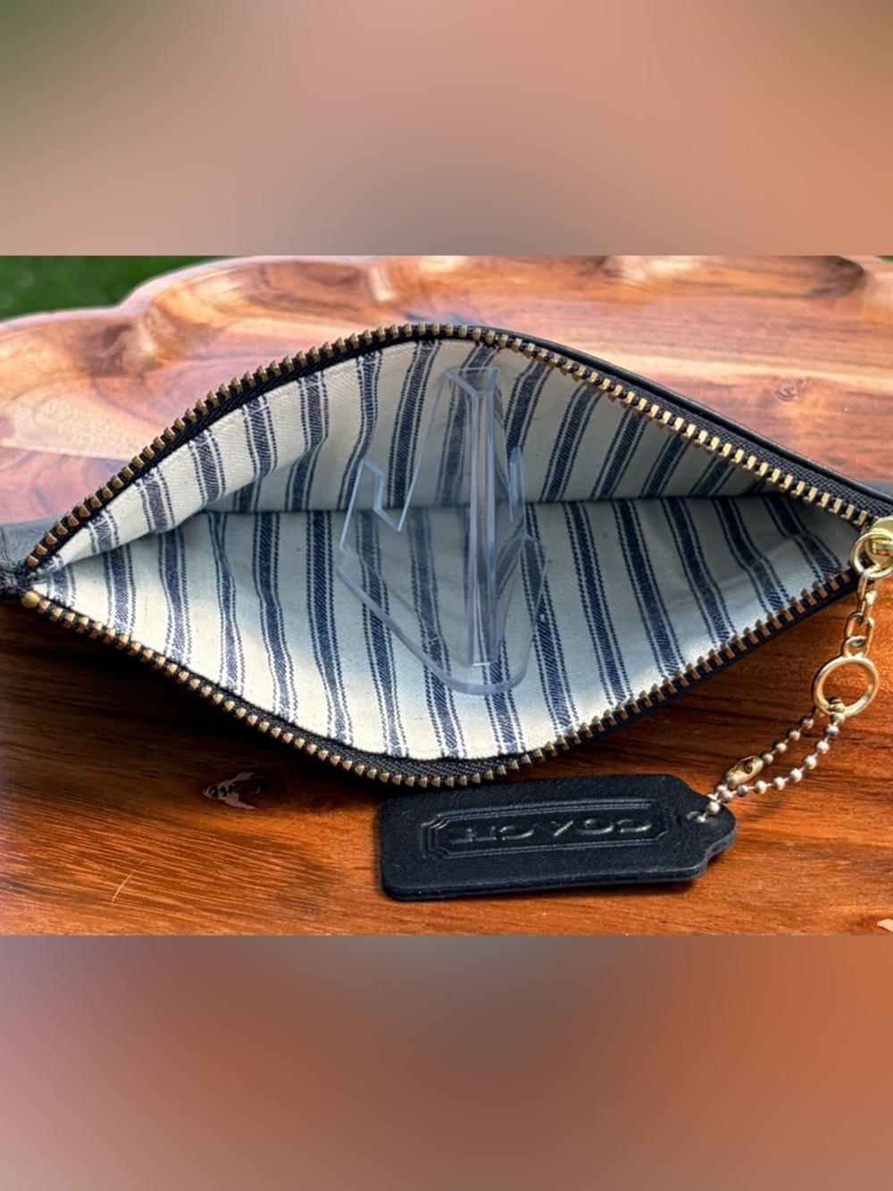 Vintage COACH Black Glovetanned Leather Skinny Case Like New - Picture 8 of 17